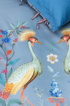 Pip Studio Kussenslopen<Kussensloop Flirting Birds Blauw