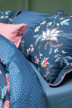 Pip Studio Kussenslopen<Kussensloop Flower Festival Donker Blauw