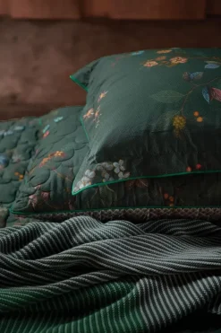 Pip Studio Kussenslopen<Kussensloop Kawai Flower Donker Groen