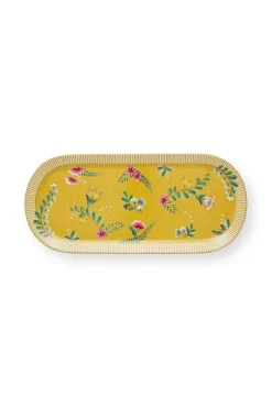 Pip Studio Taartplateaus<La Majorelle Rechthoekig Taartplateau Geel