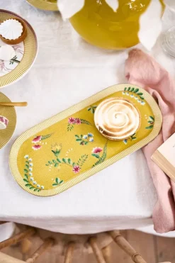 Pip Studio Taartplateaus<La Majorelle Rechthoekig Taartplateau Geel