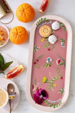 Pip Studio Taartplateaus<La Majorelle Rechthoekige Taartplateau Roze