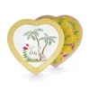 Pip Studio Sets Porseleinen Sets<La Majorelle Set/2 Hartvormige Borden Geel