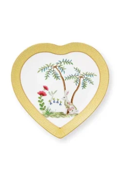 Pip Studio Sets Porseleinen Sets<La Majorelle Set/2 Hartvormige Borden Geel