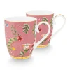 Pip Studio Sets Porseleinen Sets<La Majorelle Set/2 Mokken Groot Roze
