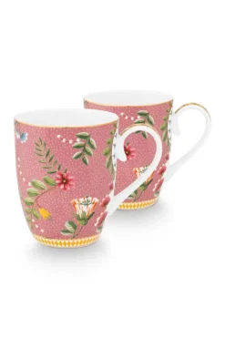 Pip Studio Sets Porseleinen Sets<La Majorelle Set/2 Mokken Groot Roze