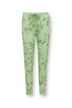 Pip Studio Broeken<Lange Broek Kawai Flower Licht Groen