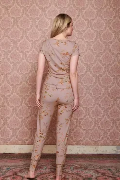 Pip Studio Broeken<Lange Broek Kawai Flower Licht Roze