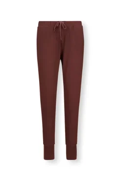 Pip Studio Broeken<Lange Broek Solid Terra Rood