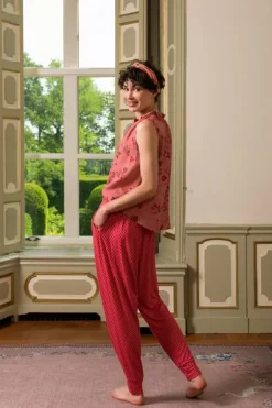 Pip Studio Broeken<Lange Broek Suki Rood