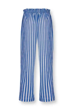 Pip Studio Broeken<Lange Broek Sumo Stripe Blauw