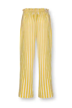 Pip Studio Broeken<Lange Broek Sumo Stripe Geel