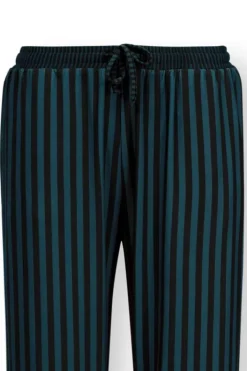 Pip Studio Broeken<Lange Broek Sumo Stripe Donker Blauw
