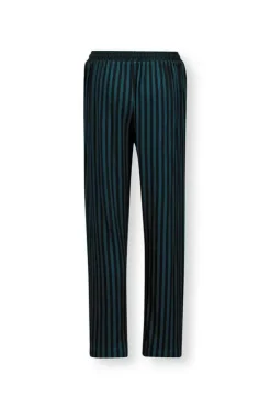 Pip Studio Broeken<Lange Broek Sumo Stripe Donker Blauw