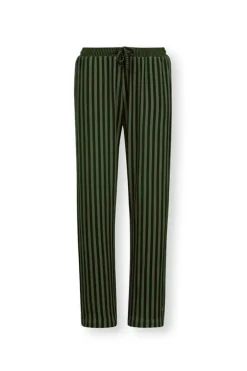 Pip Studio Broeken<Lange Broek Sumo Stripe Donker Groen