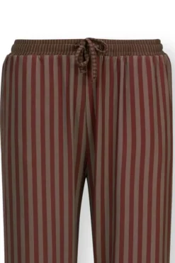 Pip Studio Broeken<Lange Broek Sumo Stripe Terra Rood
