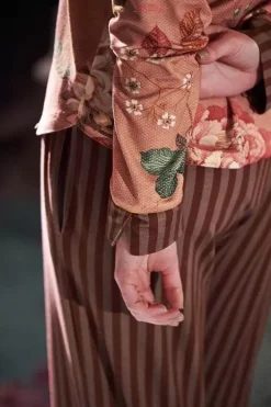 Pip Studio Broeken<Lange Broek Sumo Stripe Terra Rood