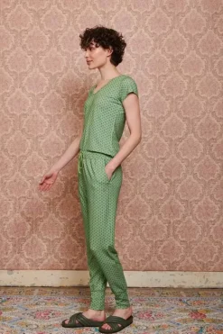 Pip Studio Broeken<Lange Broek Tegola Groen