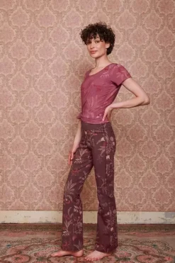 Pip Studio Sportbroeken<Lange Flared Sportlegging Isola Donker Rood