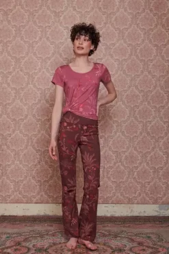 Pip Studio Sportbroeken<Lange Flared Sportlegging Isola Donker Rood