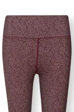 Pip Studio Sportbroeken<Lange Sportlegging Leafy Dots Terra Rood