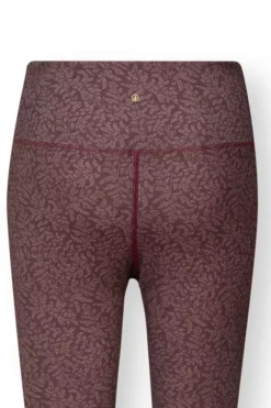 Pip Studio Sportbroeken<Lange Sportlegging Leafy Dots Terra Rood