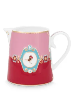 Pip Studio Melkkannen<Love Birds Kan Klein Rood/Roze Multi