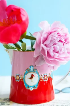 Pip Studio Melkkannen<Love Birds Kan Klein Rood/Roze Multi