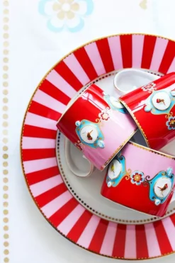 Pip Studio Koffiemokken<Love Birds Mok Groot Rood/Roze