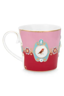 Pip Studio Koffiemokken<Love Birds Mok Groot Rood/Roze