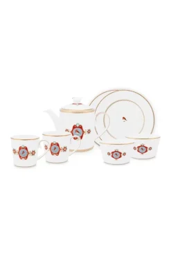 Pip Studio Sets Porseleinen Sets<Love Birds Ontbijtset/7 Wit