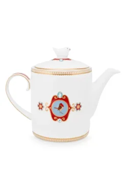 Pip Studio Theepotten<Love Birds Theepot Medium Wit