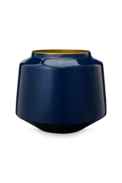 Pip Studio Grote Vazen<Metalen Vaas 22 Cm Blauw
