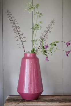Pip Studio Grote Vazen<Metalen Vaas 36 Cm Roze