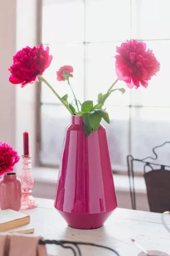 Pip Studio Grote Vazen<Metalen Vaas 36 Cm Roze