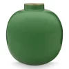 Pip Studio Grote Vazen<Metalen Vaas 23 Cm Groen