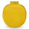 Pip Studio Grote Vazen<Metalen Vaas 23Cm Geel