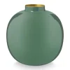 Pip Studio Grote Vazen<Metalen Vaas Donker 23 Cm Groen