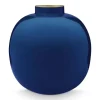 Pip Studio Grote Vazen<Metalen Vaas Donker 23 Cm Blauw