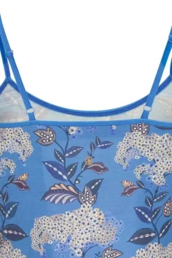 Pip Studio Tops<Mouwloze Top Flora Firenze Kobalt Blauw