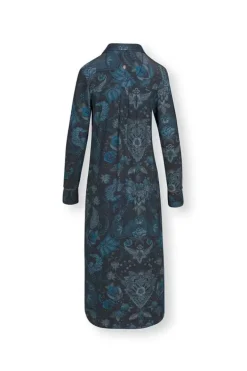 Pip Studio Nachthemden<Nachthemd Lange Mouw Kyoto Festival Donker Blauw