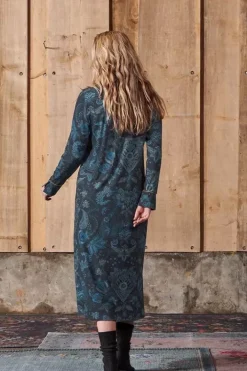 Pip Studio Nachthemden<Nachthemd Lange Mouw Kyoto Festival Donker Blauw