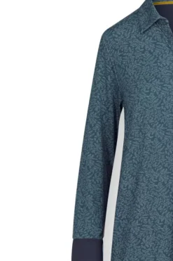Pip Studio Nachthemden<Nachthemd Lange Mouw Leafy Dots Blauw