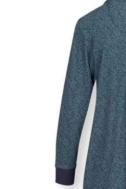 Pip Studio Nachthemden<Nachthemd Lange Mouw Leafy Dots Blauw