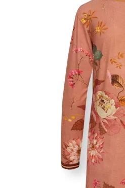 Pip Studio Nachthemden<Nachthemd Lange Mouw Tokyo Bouquet Terra Roze