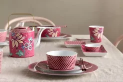 Pip Studio Sets Porseleinen Sets<Oriental Flower Festival Set/4 Mokken Donker Roze