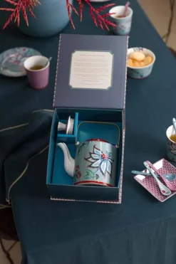 Pip Studio Sets Porseleinen Sets<Oriental Flower Festival Theepot Medium Blauw