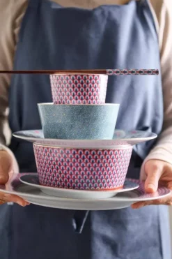 Pip Studio Sets Porseleinen Sets<Oriental Flower Festival Set/4 Kommen 12Cm Blauw