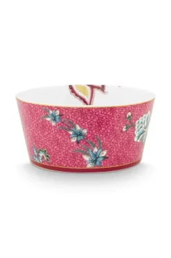 Pip Studio Sets Porseleinen Sets<Oriental Flower Festival Set/4 Kommen Donker 12Cm Roze