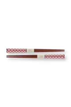 Pip Studio Sets Porseleinen Sets<Oriental Flower Festival Set/6 Sushi Donker Roze